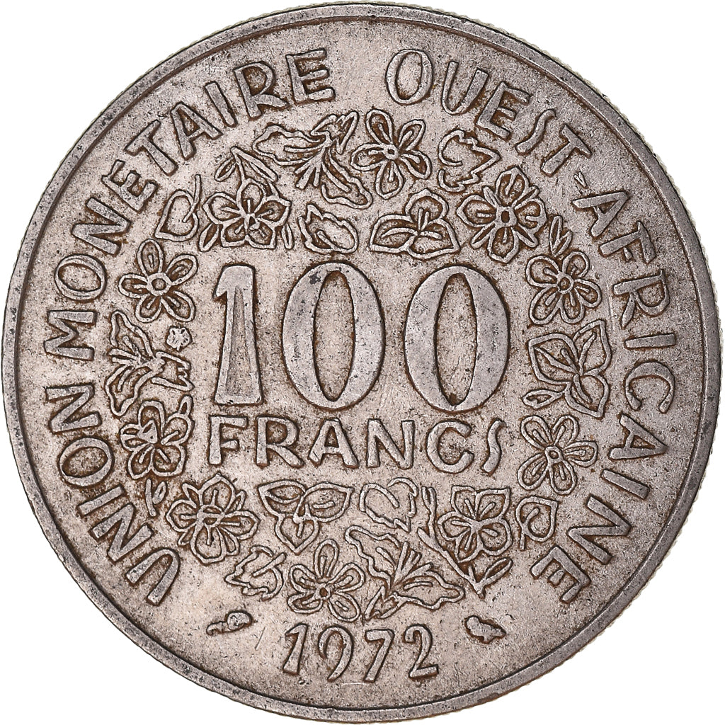 Moneta, Stati dell'Africa occidentale, 100 Francs, 1972