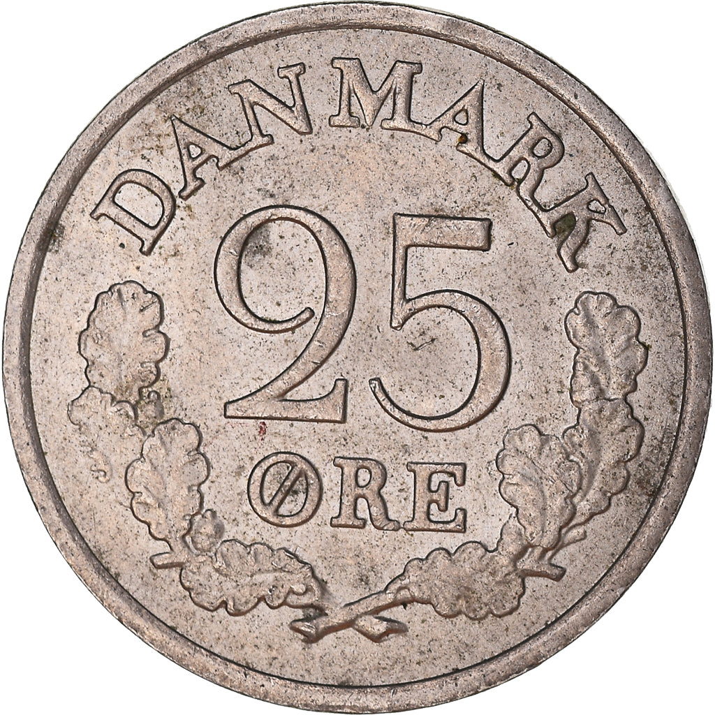 Munten, Denemarken, 25 Öre, 1962