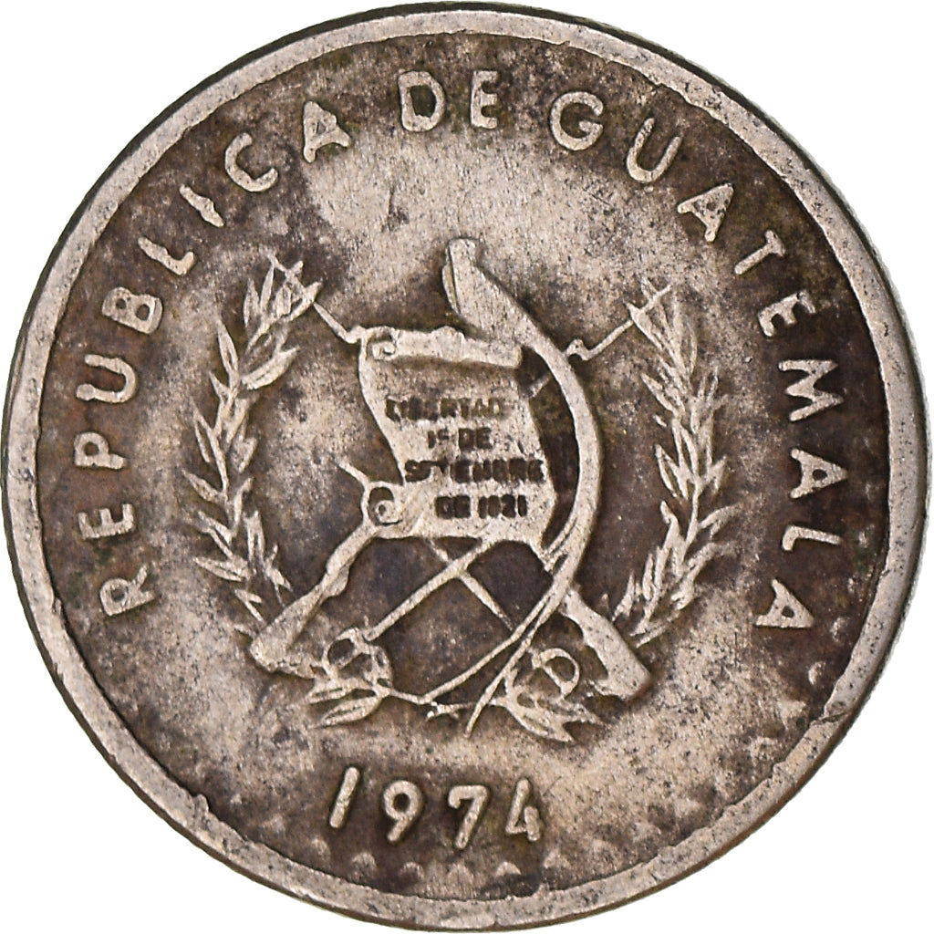 Moneda, Guatemala, 5 Centavos, 1974