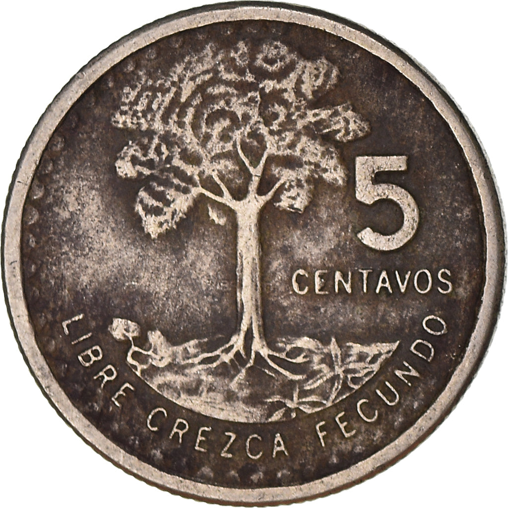 Moneda, Guatemala, 5 Centavos, 1974