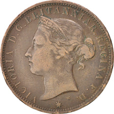JERSEY, 1/12 Shilling, 1877, Heaton, KM #8, VF(30-35), Bronze, 30.69, 9.19