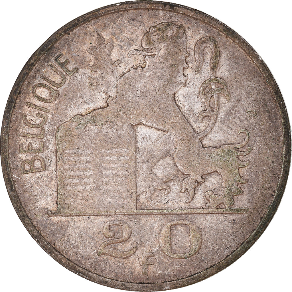 Coin, Belgium, 20 Francs, 20 Frank, 1949