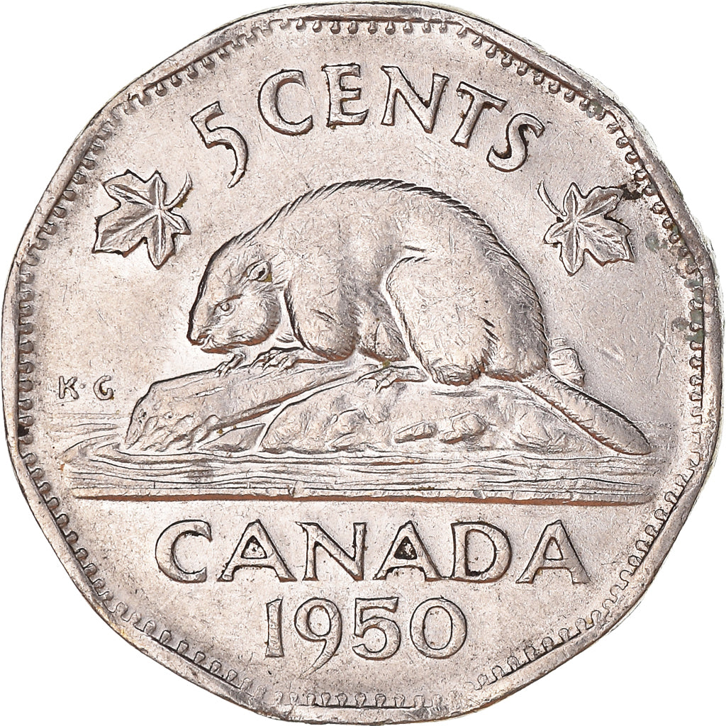 Monnaie, Canada, 5 Cents, 1950