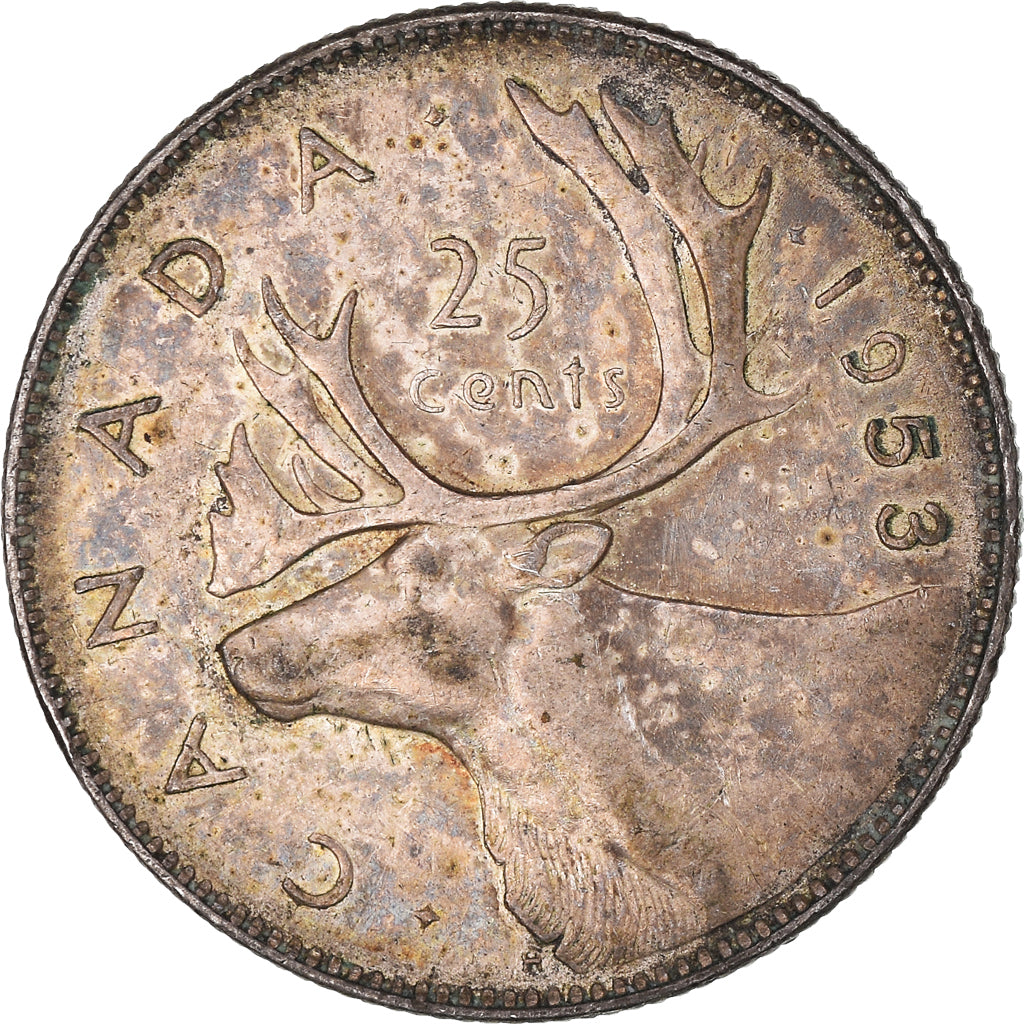 Coin, Canada, 25 Cents, 1953