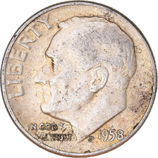 Münze, Vereinigte Staaten, Dime, 1958