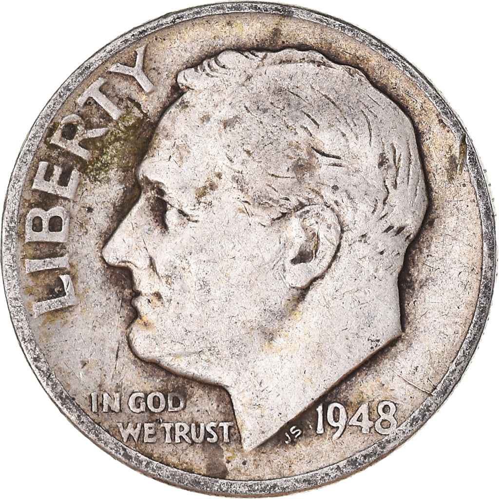 Moeda, Estados Unidos da América, Dime, 1948