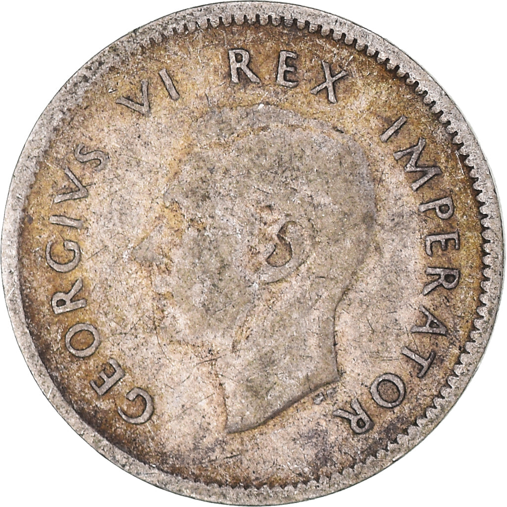 Moneda, Sudáfrica, 3 Pence, 1938