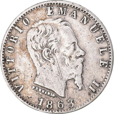 Moneda, Italia, 20 Centesimi, 1863