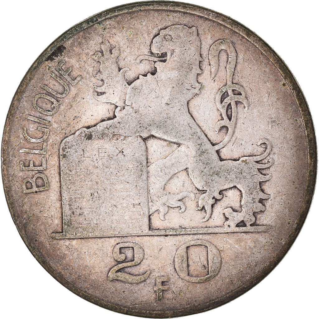 Moneda, Bélgica, 20 Francs, 20 Frank, 1949
