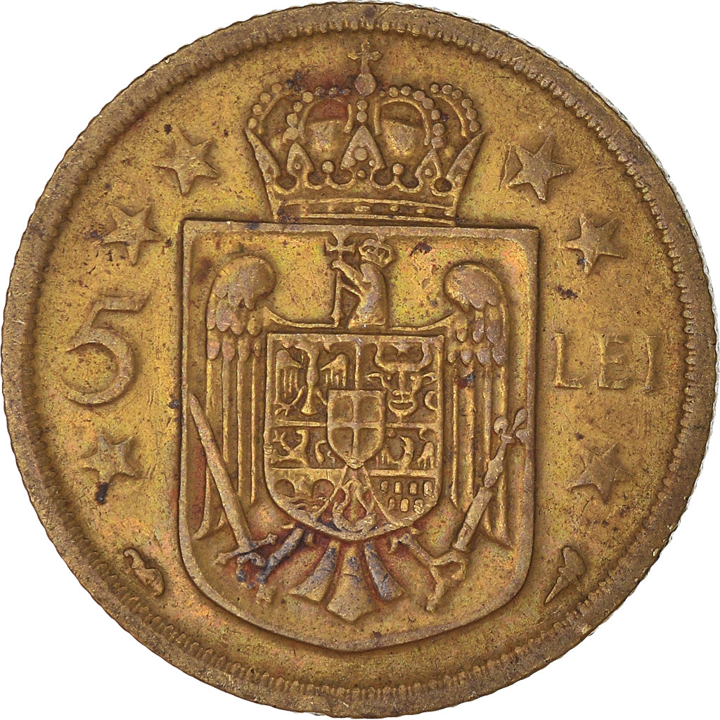 Moeda, Roménia, 5 Lei, 1930