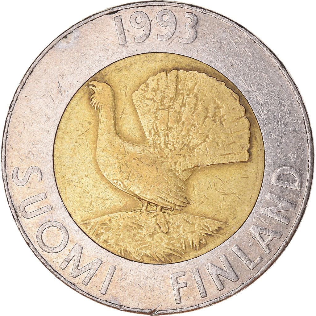 Moneda, Finlandia, 10 Markkaa, 1993