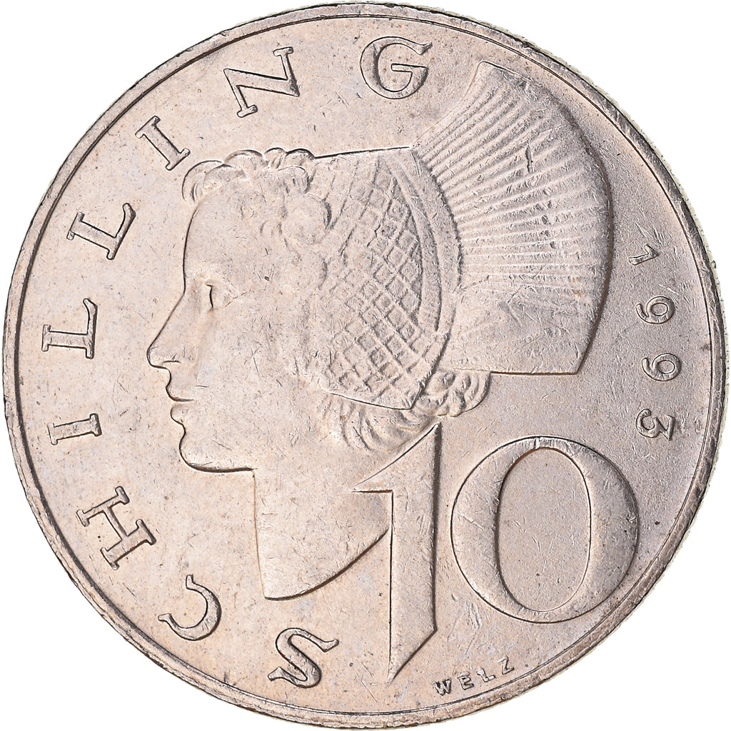 Coin, Austria, 10 Schilling, 1993