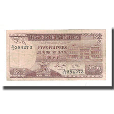 Banconote, Mauritius, 5 Rupees, KM:34, B+