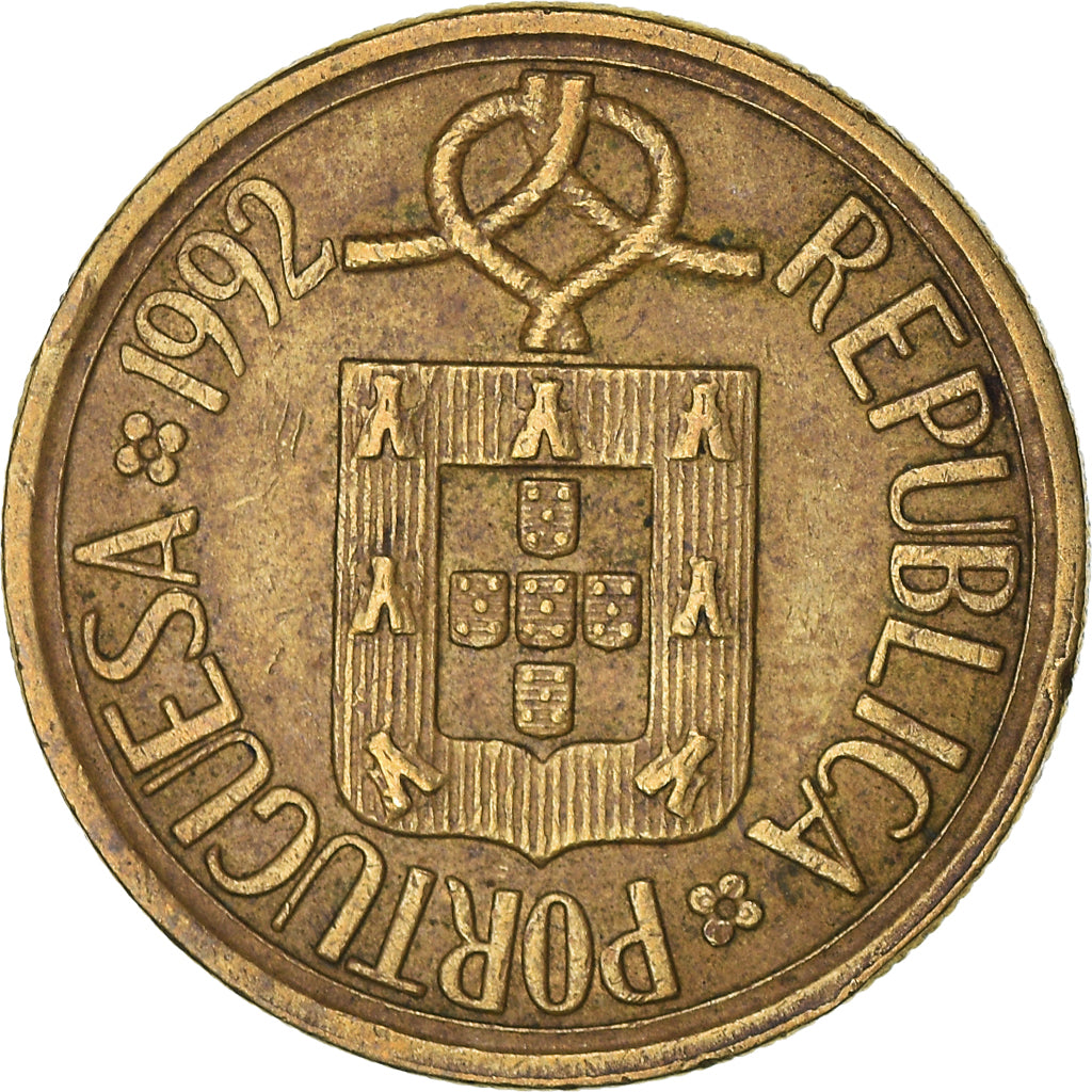 Münze, Portugal, 5 Escudos, 1992