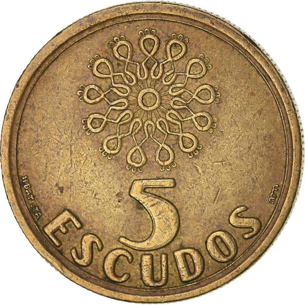 Münze, Portugal, 5 Escudos, 1992