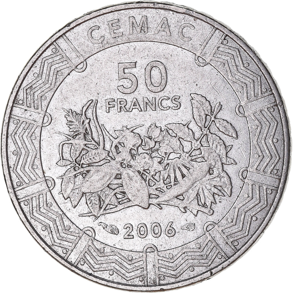 Coin, Central African States, 50 Francs, 2006