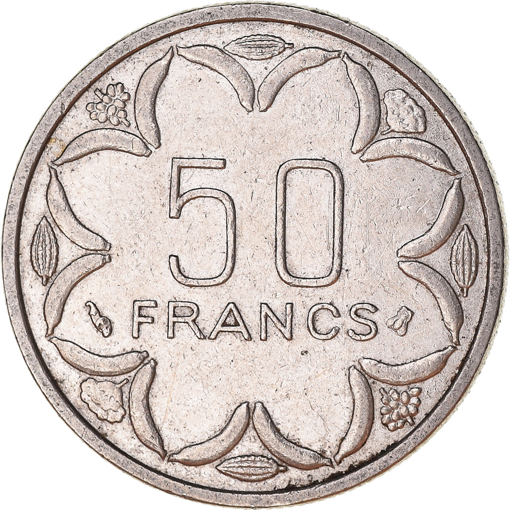 Moneda, Estados del África central, 50 Francs, 1996