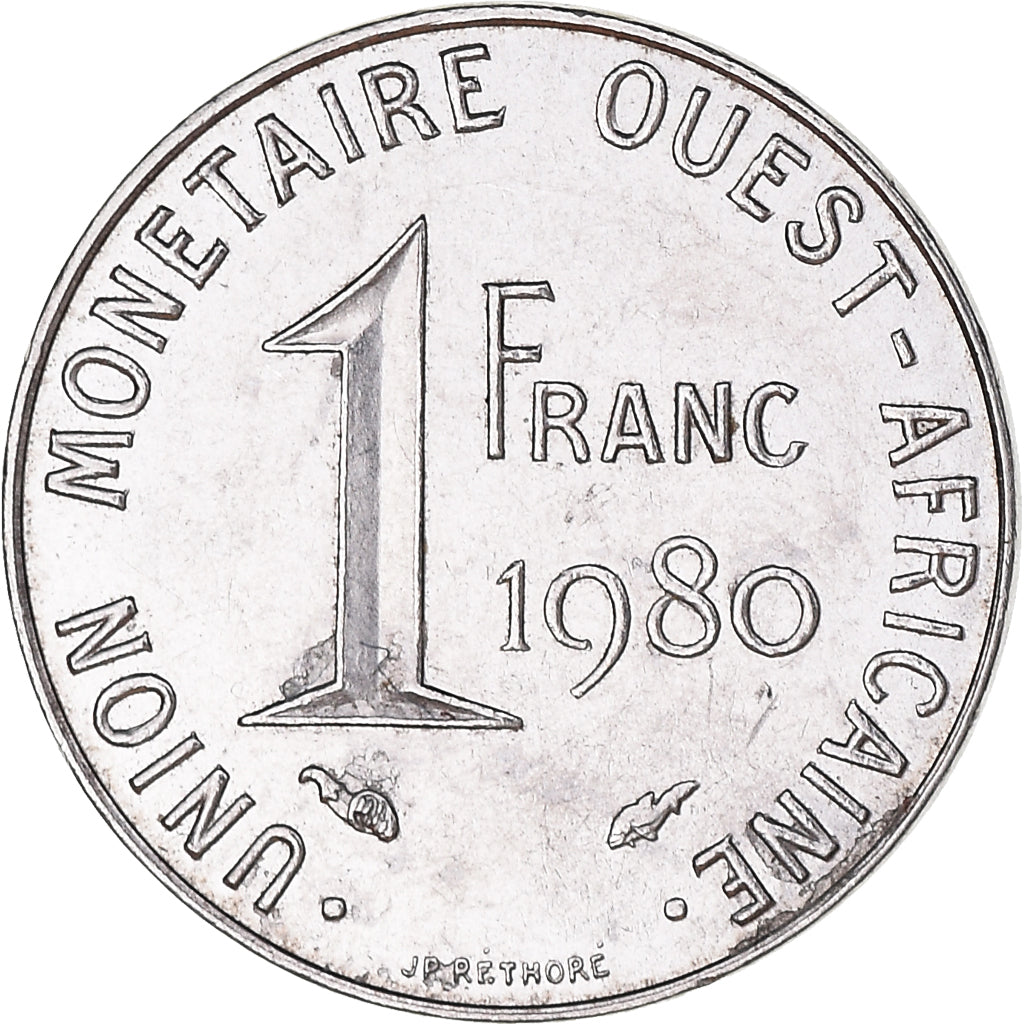 Münze, West African States, Franc, 1980