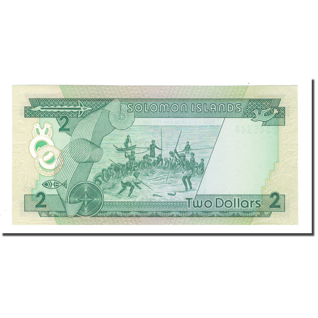 Banconote, Isole Salomone, 2 Dollars, KM:13a, FDS