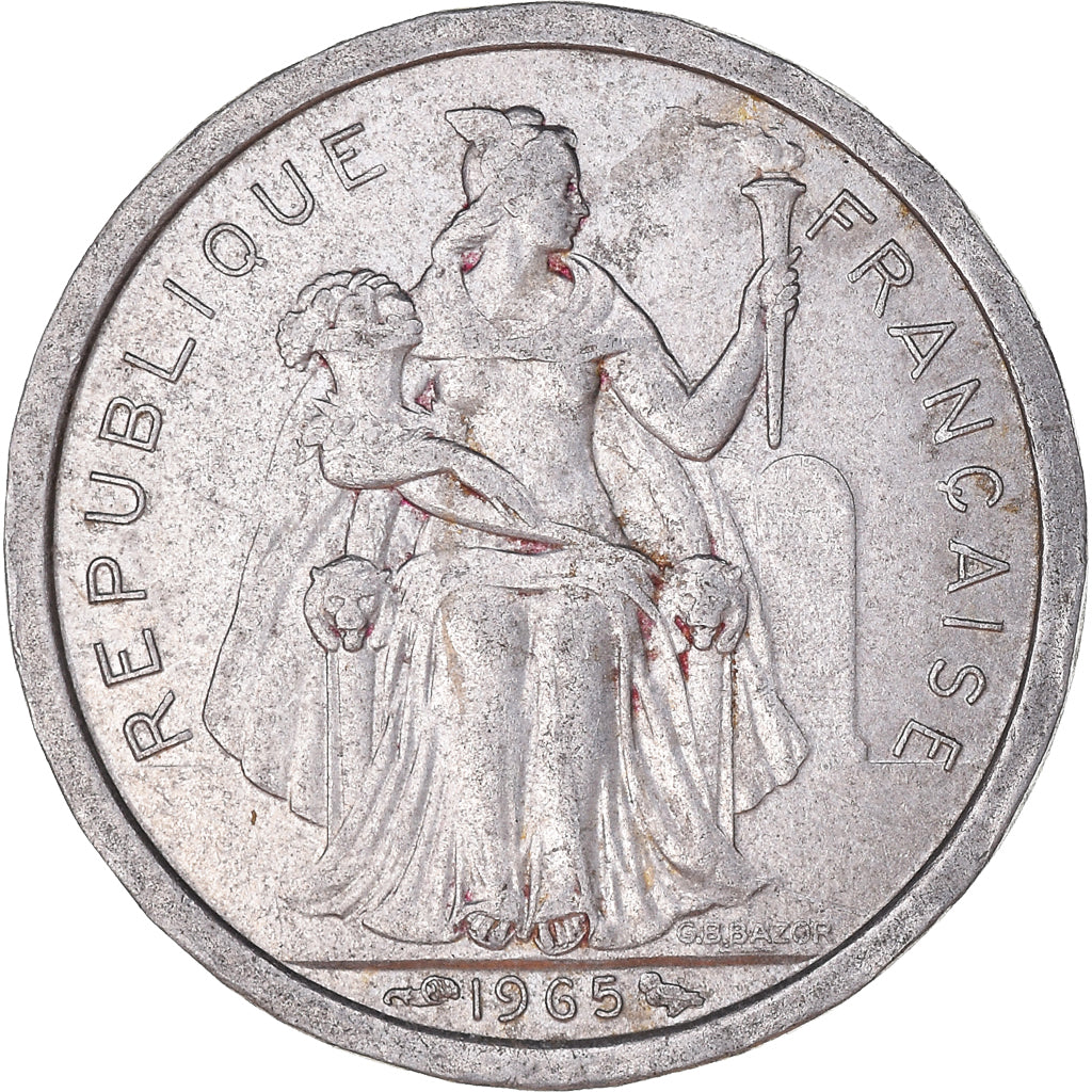 Moneda, Polinesia francesa, Franc, 1965