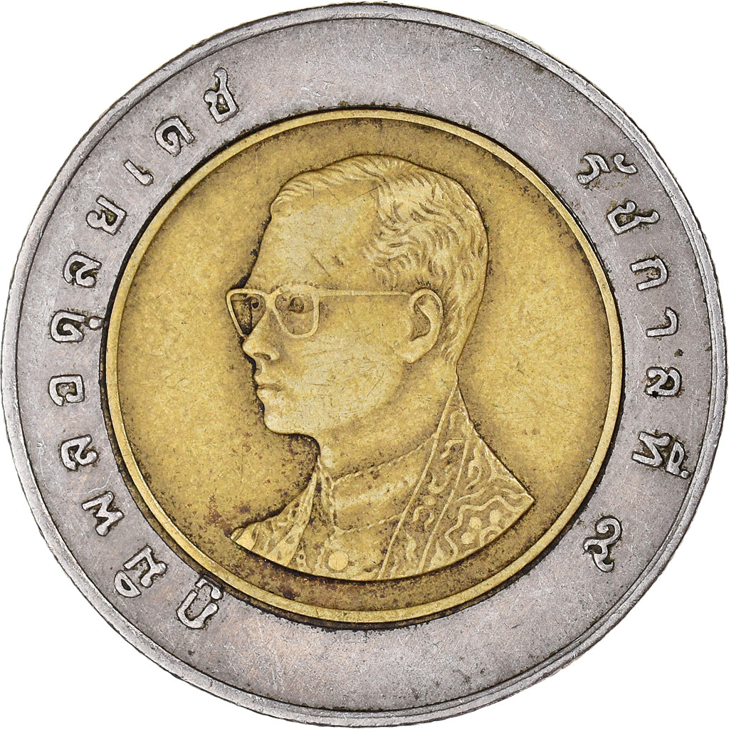 Moneta, Thailandia, 10 Baht, 1992