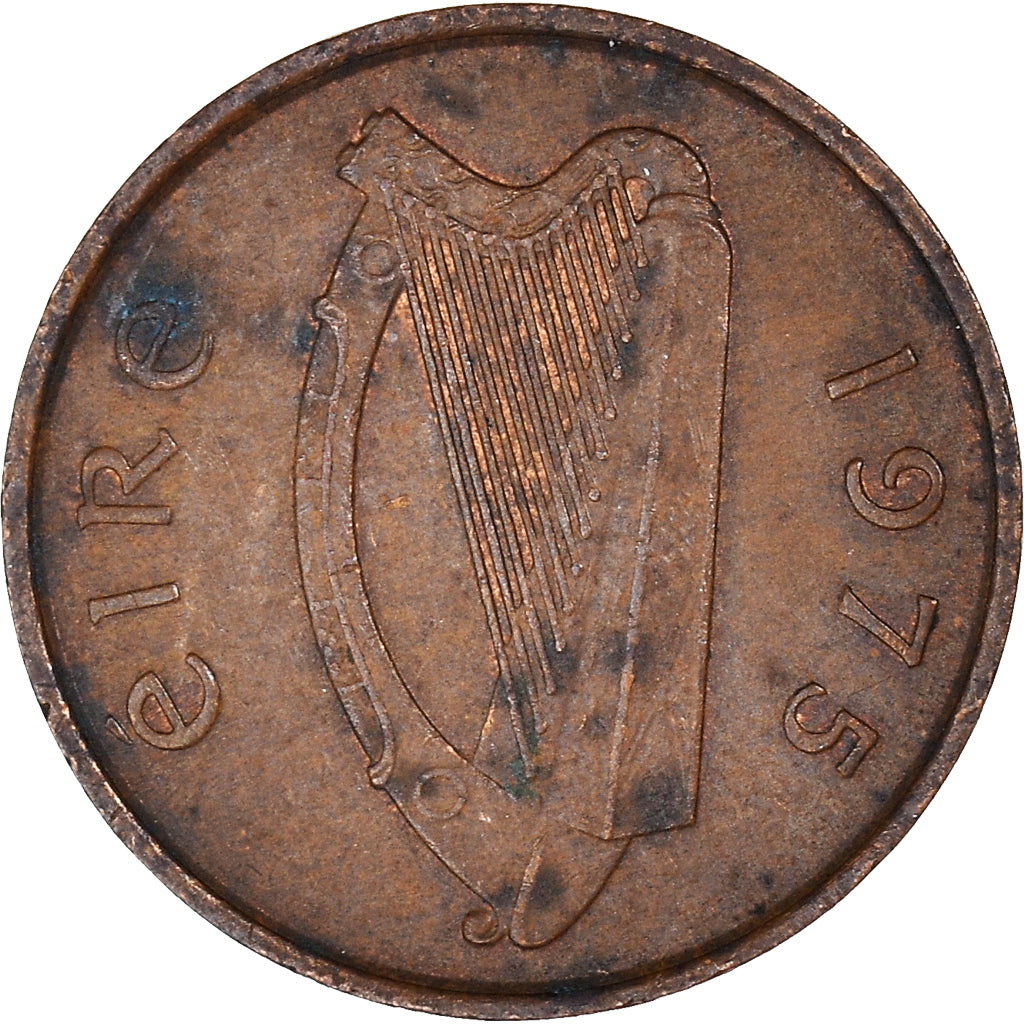 Moneta, Irlanda, 1/2 Penny, 1975