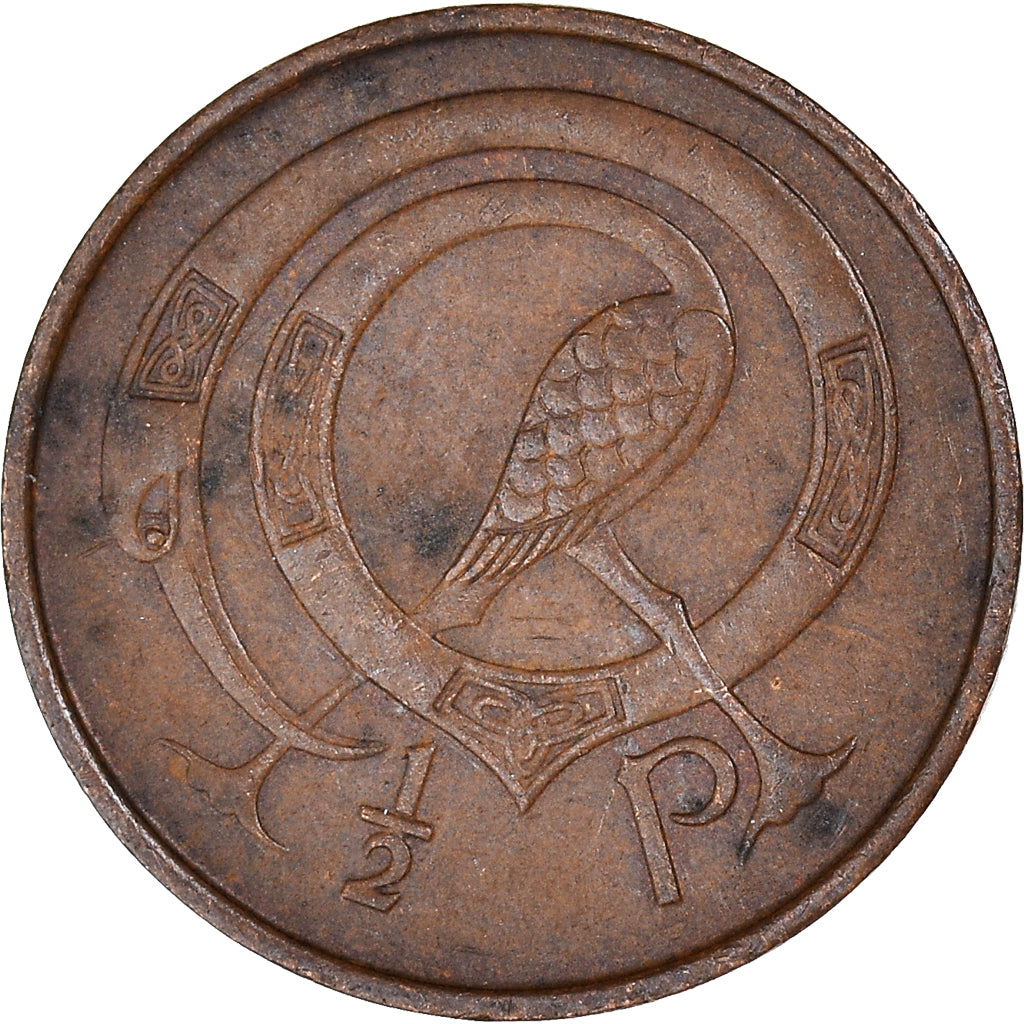 Moneta, Irlanda, 1/2 Penny, 1975