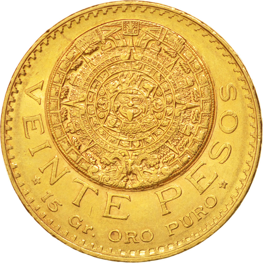 Mexique, République, 20 Pesos Or 1918, KM 478