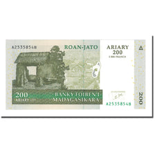 Banknot, Madagascar, 200 Ariary, 2004, KM:87a, UNC(63)