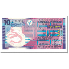 Banknote, Hong Kong, 10 Dollars, 2007, 2007-10-01, KM:401b, VF(30-35)