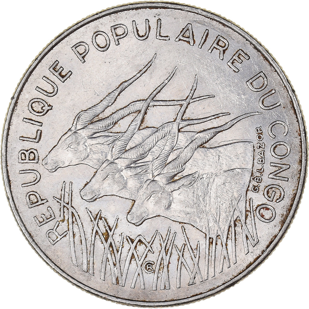 Munten, Republiek Congo, 100 Francs, 1982