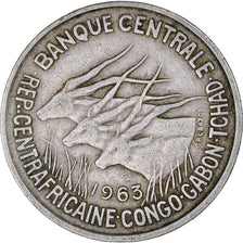 Coin, Central African Republic, 50 Francs, 1963