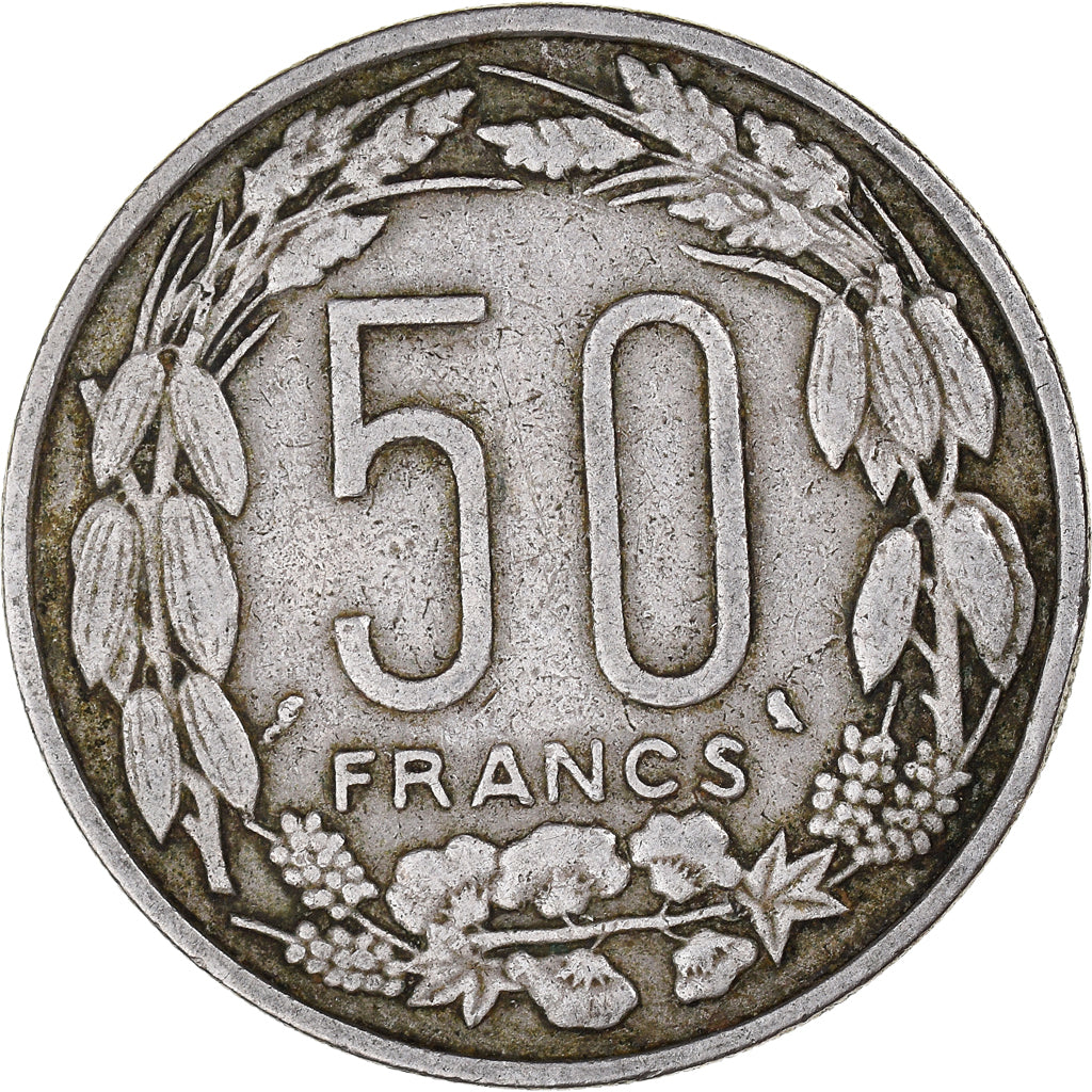 Moneda, República Centroafricana, 50 Francs, 1963