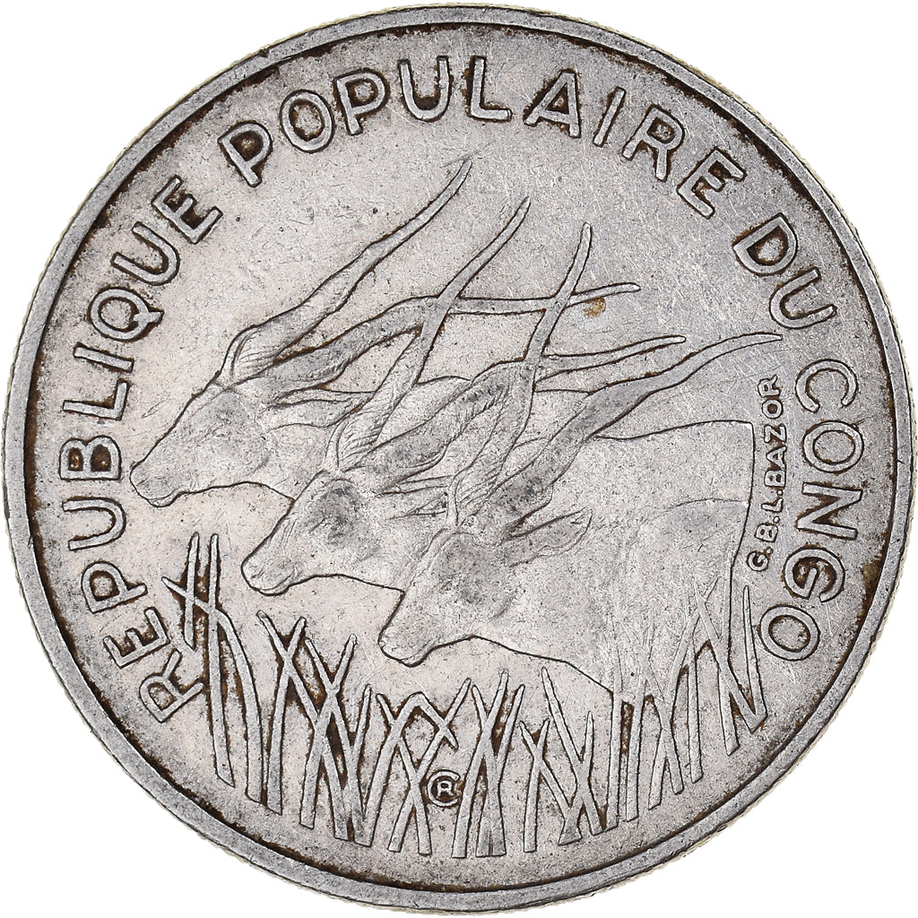 Munten, Republiek Congo, 100 Francs, 1975