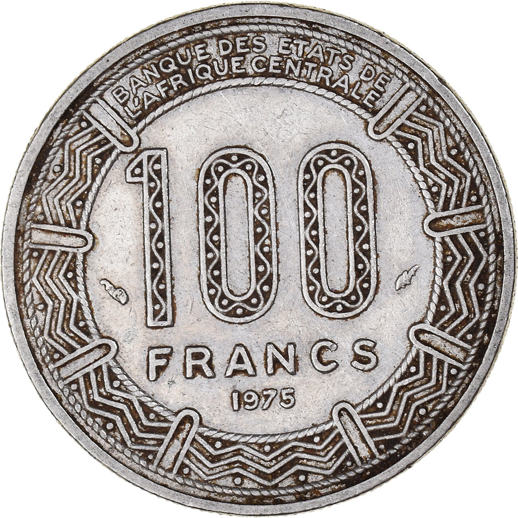 Munten, Republiek Congo, 100 Francs, 1975
