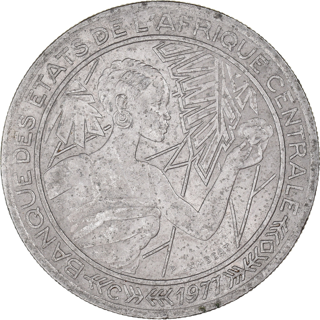 Moneda, Estados del África central, 500 Francs, 1977