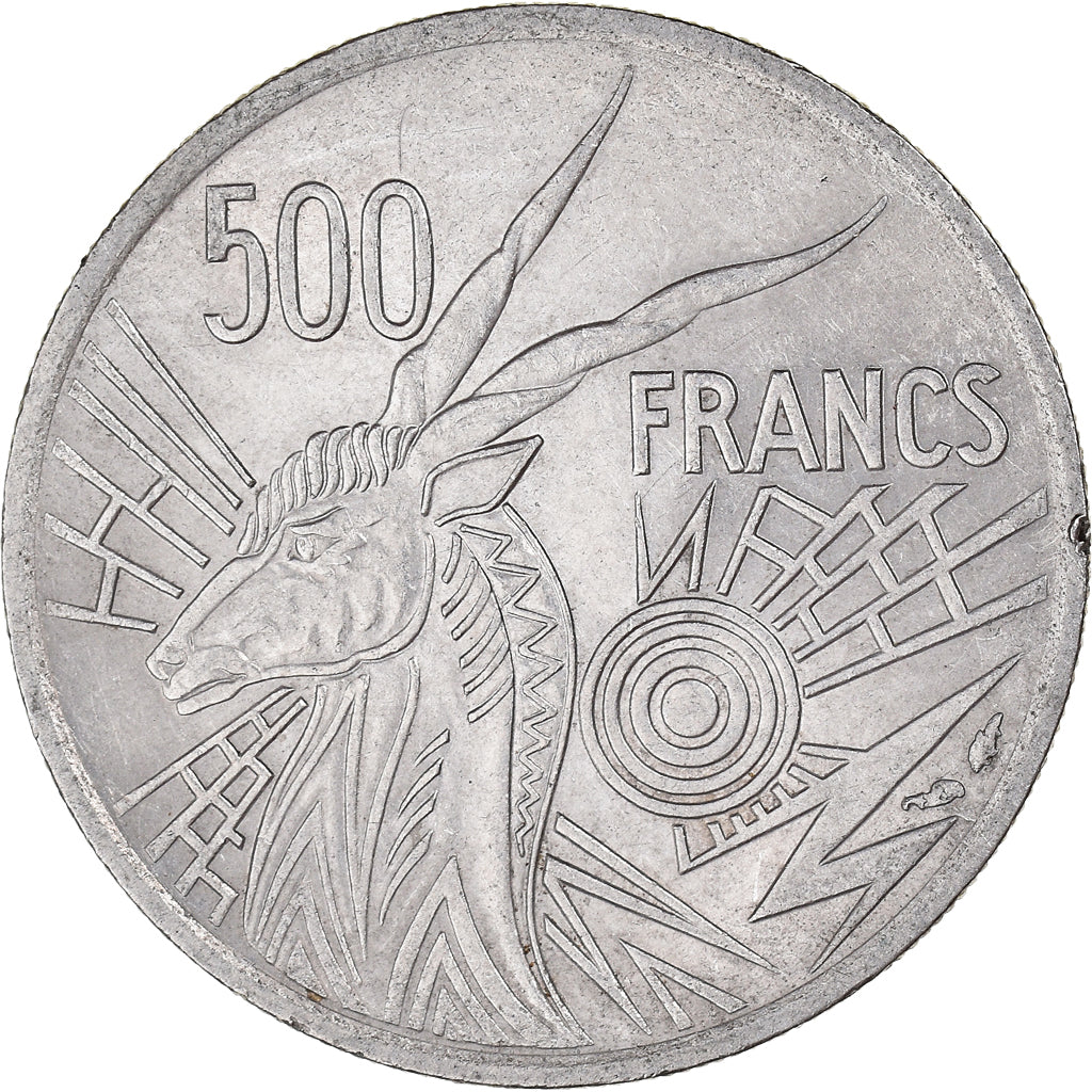 Moneda, Estados del África central, 500 Francs, 1977