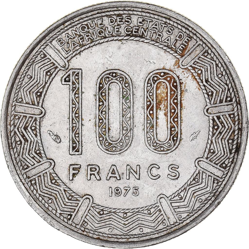 Moneda, República del Congo, 100 Francs, 1975
