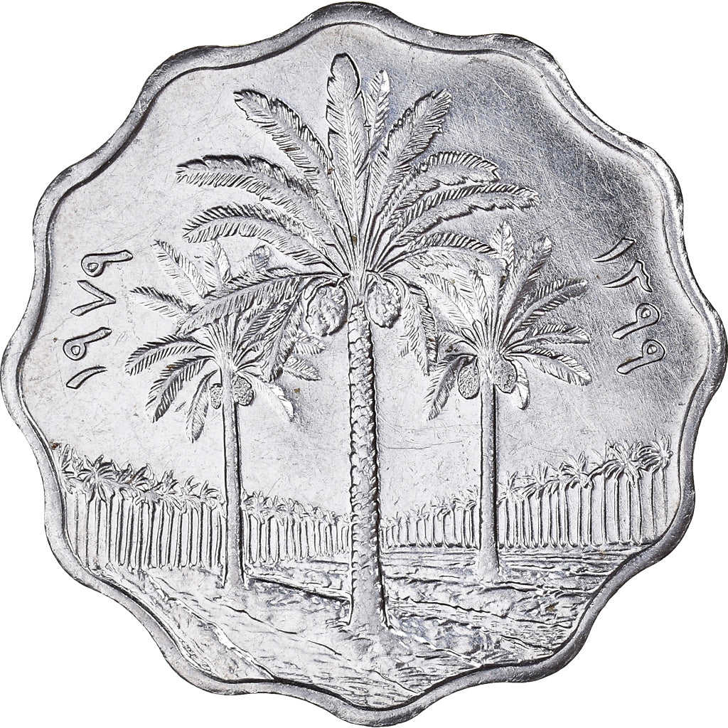 Moeda, Iraque, 10 Fils, 1979