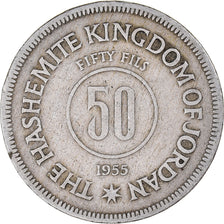 Moneda, Jordania, 50 Fils, 1/2 Dirham, 1955