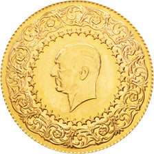 Coin, Turkey, 100 Kurush, 1972, AU(55-58), Gold, KM:872