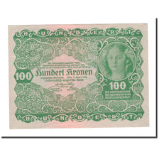 Banknote, Austria, 100 Kronen, 1922, 1922-01-02, KM:77, AU(50-53)