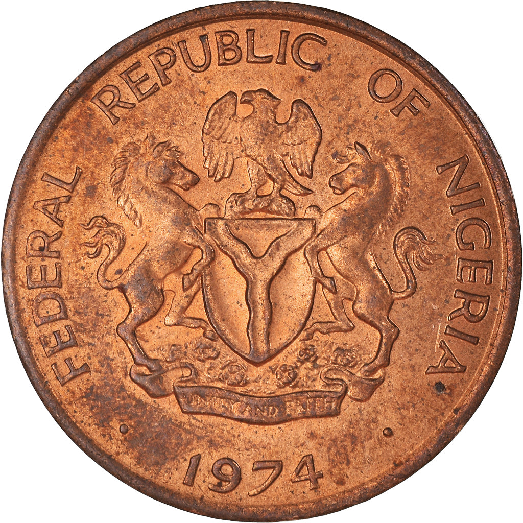 Monnaie, Nigéria, Kobo, 1974