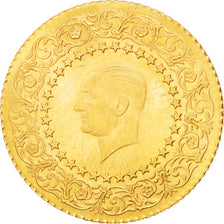 TURKEY, 50 Kurush, 1969, KM #871, MS(63), Gold, 3.51