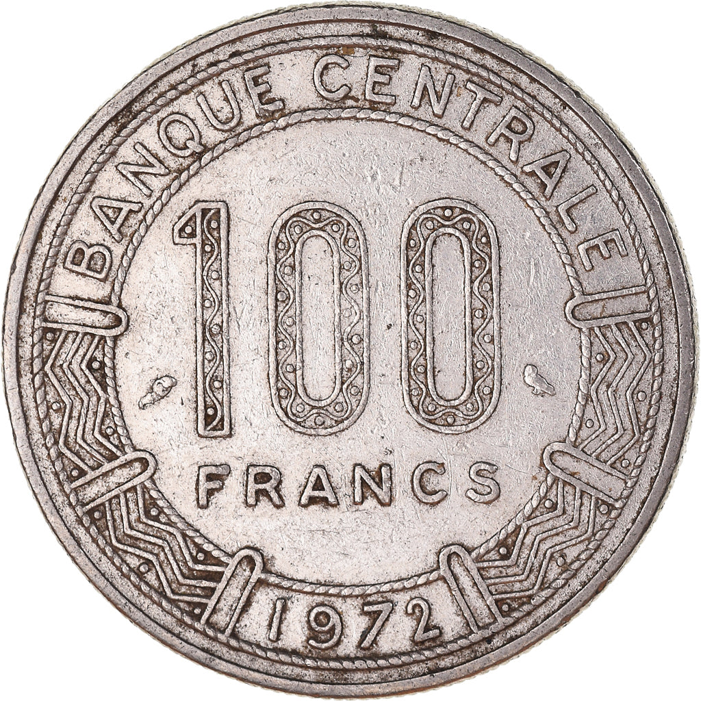 Coin, Congo Republic, 100 Francs, 1972