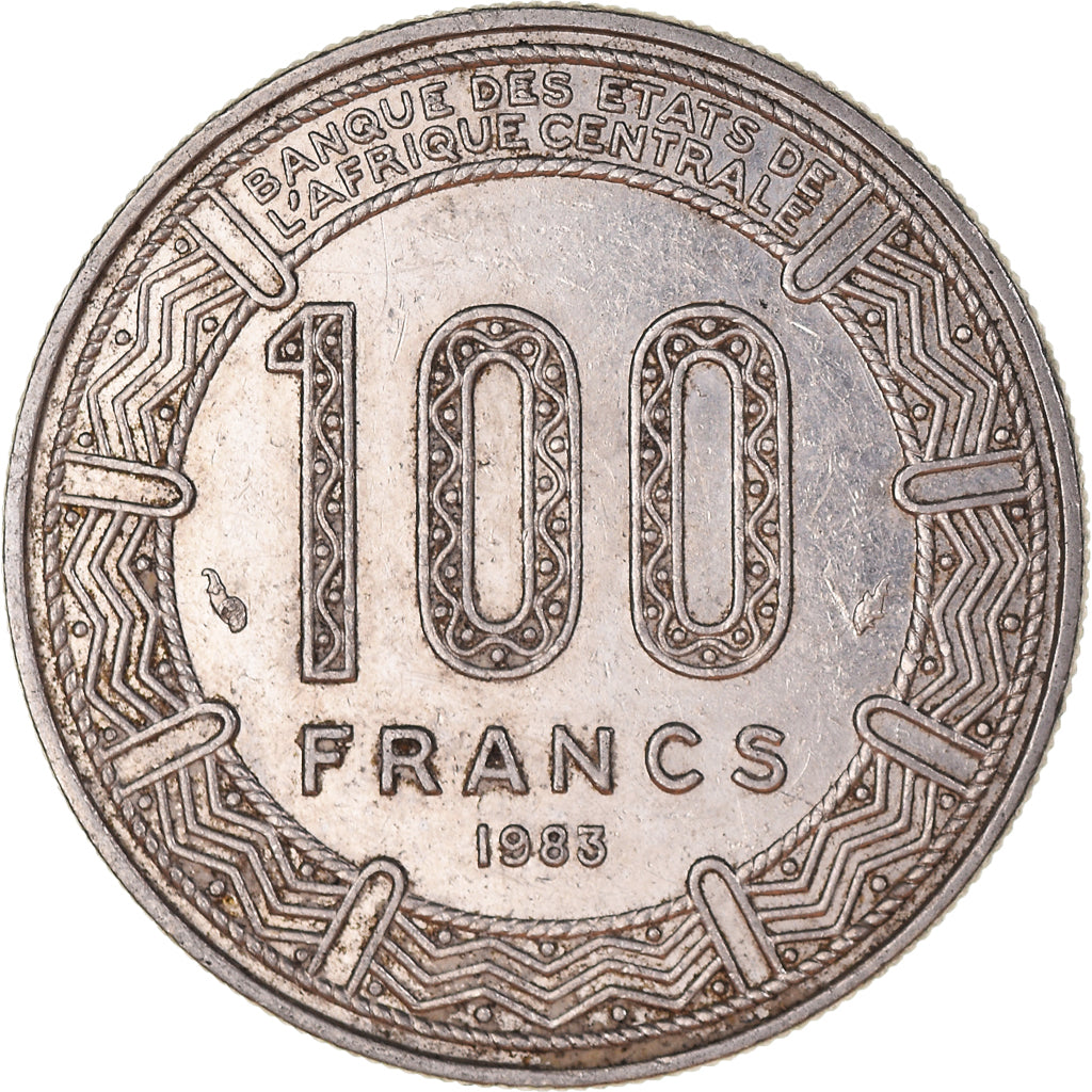 Moneta, Repubblica del Congo, 100 Francs, 1983