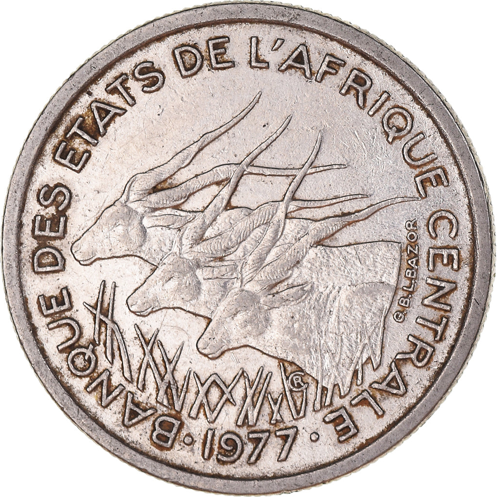 Moneda, Estados del África central, 50 Francs, 1977