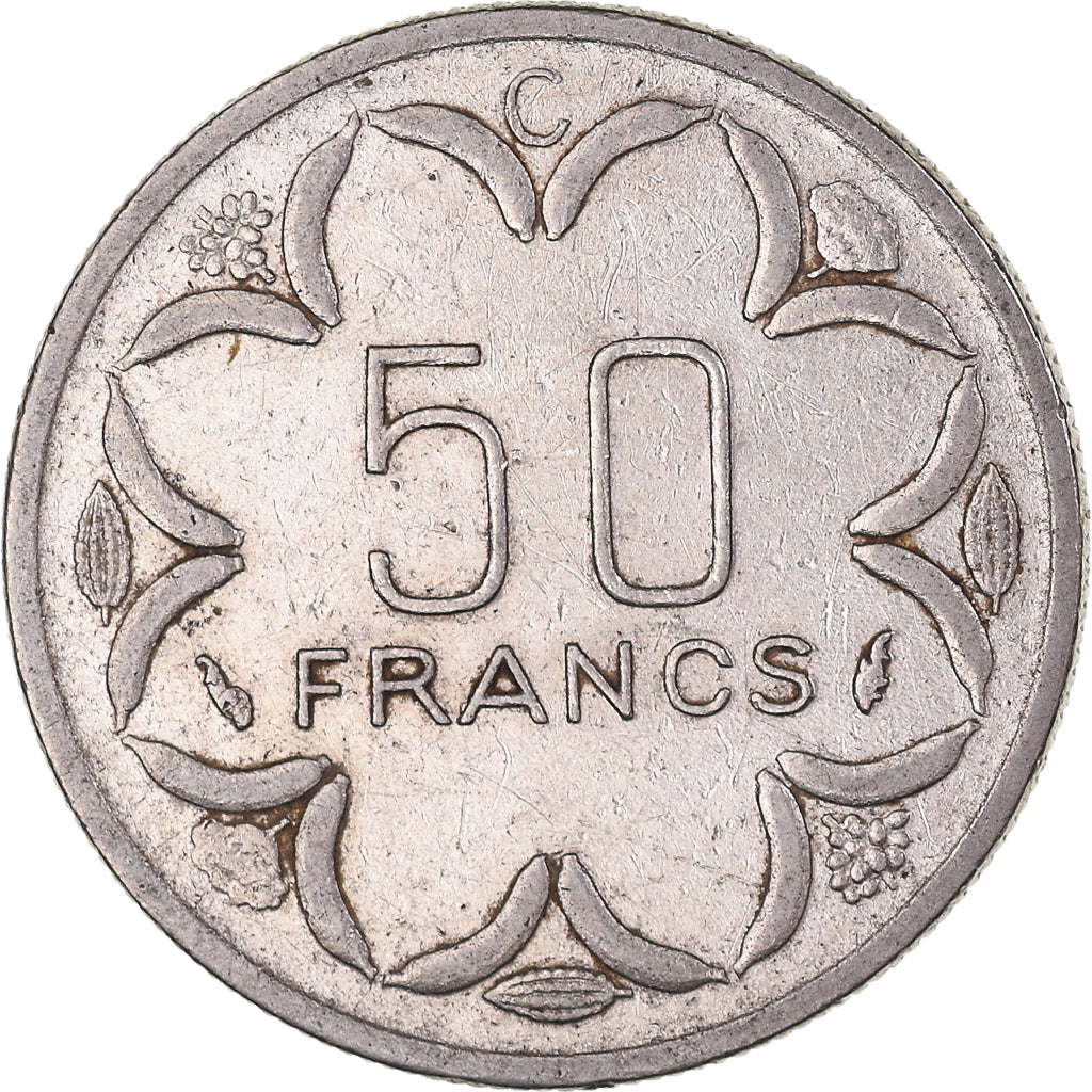 Moneda, Estados del África central, 50 Francs, 1977
