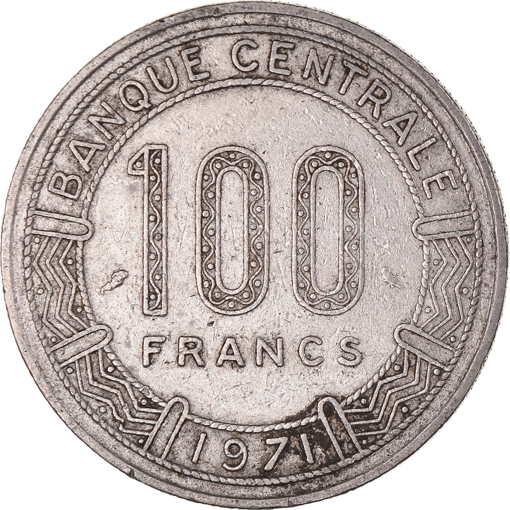 Moneda, República Democrática de Congo, 100 Francs, 1971