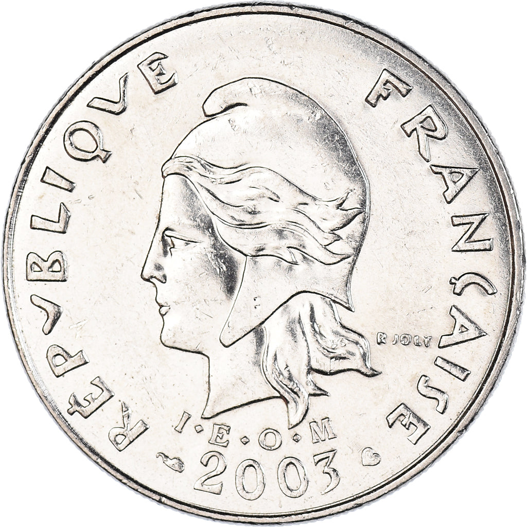 Münze, French Polynesia, 20 Francs, 2003